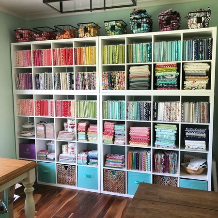 In the Studio: A Thread Rack from my Big Bear  Sewing room storage,  Quilting room, Quilt sewing room