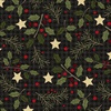 Maywood Studio Holly Jolly Flannel Holly Black