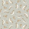 Clothworks Guess How Much I Love You Flannel Sleepy Hares Light Taupe