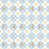 P&B Textiles Sea Whispers Set Sand Dollar Diamonds Cream/Blue