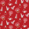 Riley Blake Designs Gnomes in Love Toss Red