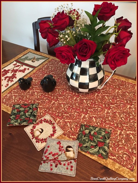 Chickadees and Berries Christmas Gift Trio Tutorial