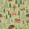 Lewis and Irene Fabrics A Winter Nap Winters Nap Green
