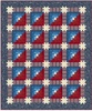 Log Cabins with Star Sashing Quilt Pattern