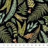 Northcott Wild Harvest Large Ferns Black