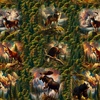 Blank Quilting Wilderness Song Wildlife In The Forest Green