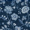 Marcus Fabrics Genevieve Jacobean Floral Navy