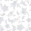 Henry Glass Quilter's Flour VI Lacy Floral White on White