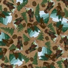 P&B Textiles Bigfoot Country Sasquatch Toss Brown