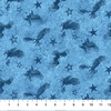 Northcott Stonehenge Stars and Stripes 13 Tonal Eagle Blue