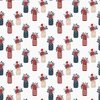 Riley Blake Designs Red White and True Vases Off White