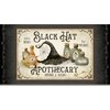 P&B Textiles Hocus Pocus Black Hat Apothecary Panel