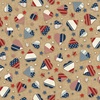 P&B Textiles Love and Glory Burlap Heart Toss Tan