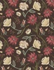 Wilmington Prints Floralscape Large Floral Dark Brown