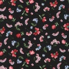 Robert Kaufman Fabrics Flowerhouse Softly Tossed Flowers Black