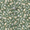 P&B Textiles Misty Vistas Tossed Feathers Green