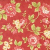 Moda Stitched Cottage Rose Persimmon