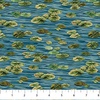 Northcott Autumn Woodland Naturescapes Lily Pads Blue Multi
