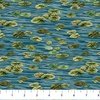 Northcott Autumn Woodland Naturescapes Lily Pads Blue Multi