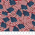 Northcott Stonehenge Stars and Stripes 13 Waving Flags Navy/Multi