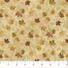 Northcott Autumn Woodland Naturescapes Leaf Toss Beige Multi