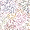 P&B Textiles Flutter Blooms Multi Vines White/Multi