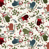 Maywood Studio Holly Jolly Flannel Snowmen Cream