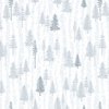 Clothworks Scandinavian Winter Boreal Forest Light Gray