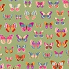Andover Fabrics Luxe Butterflies Green