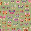 Andover Fabrics Luxe Butterflies Green