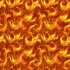 QT Fabrics Dragon's Song Flames Orange