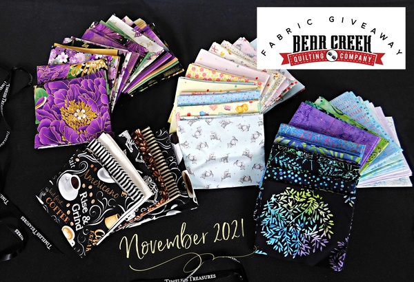 Bear Creek Quilting Company Fabric Give-Away