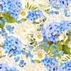 In The Beginning Fabrics Periwinkle Spring Packed Floral