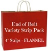 End of Bolt Variety Strip Pack - 4" FLANNEL