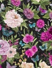 Wilmington Prints Midnight Garden Large Floral All Over Black