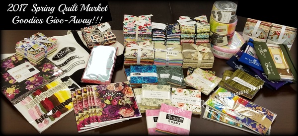 2017 Spring Quilt Market Goodies Give-Away!