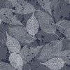 P&B Textiles Foliage Texture Leaves Soft Grey