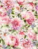 Wilmington Prints Fleur Amour Packed Florals Cream