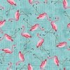 Blank Quilting Tropical Vibes Flamingos Aqua