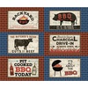 Clothworks Backyard BBQ 36" Placemat Panel Multi Color