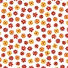 Benartex Farm Feathered Folk Flowers White