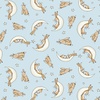 Clothworks Guess How Much I Love You Sleepy Hares Light Blue