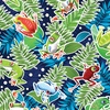 Benartex Rainforest Glow Frog Rainforest Navy