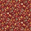 Hoffman Fabrics Harvest Bouquet Tossed Leaves Maroon