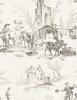 Wilmington Prints Blackberry Bramble Toile Ivory