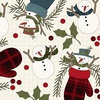 Maywood Studio Holly Jolly Flannel Snowmen Cream