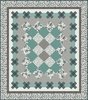 Neutral Ground Posey Chain - Teal & Grey Free Quilt Pattern