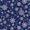 Studio E Fabrics First Frost 108 Inch Backing Tossed Snowflakes Navy