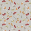 P&B Textiles Forest Family Mushrooms Grey