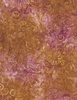 Wilmington Prints Oasis Batik Floral Swirls Orange/Multi